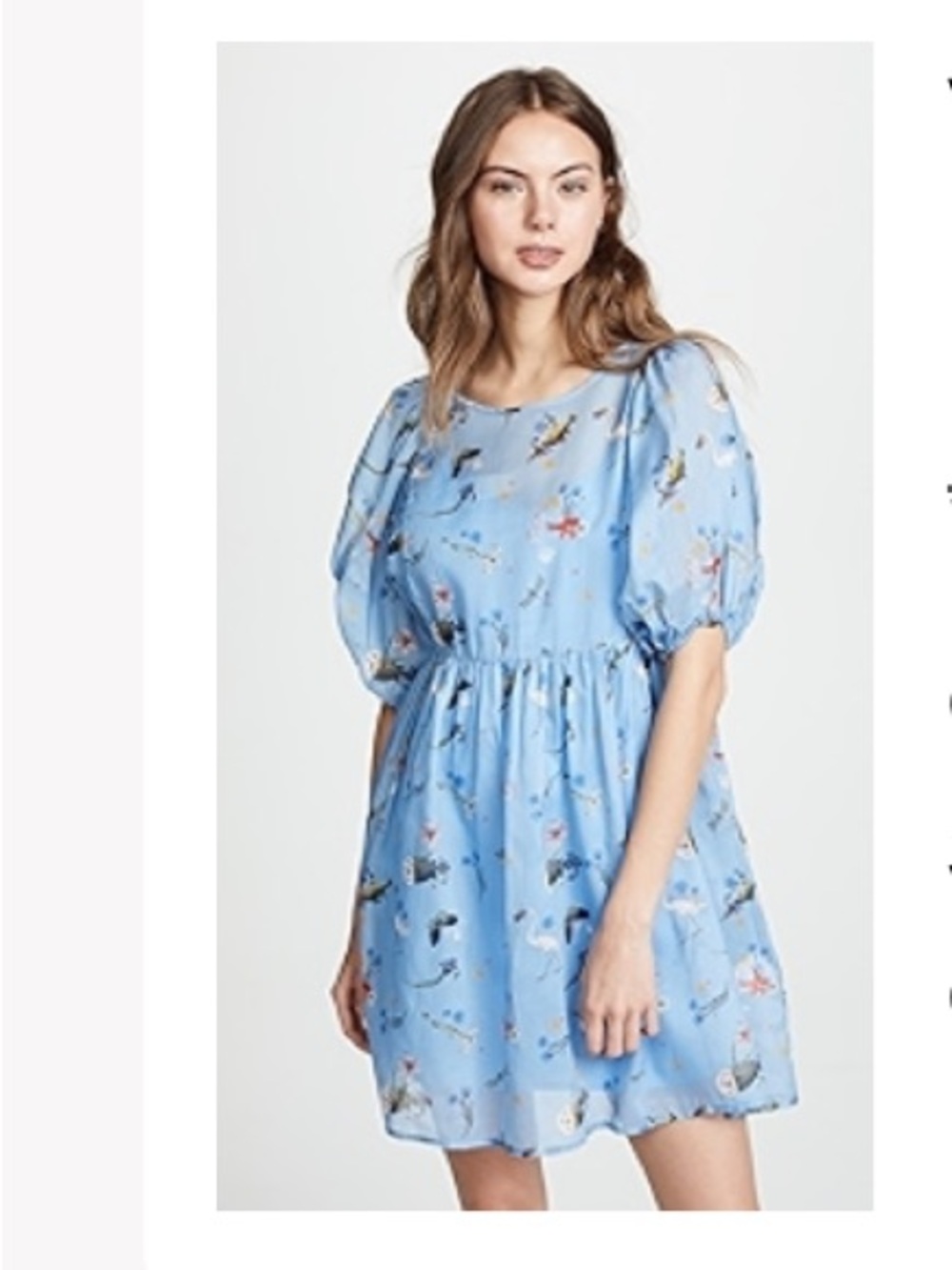 Vivetta Multi Light Blue Pianeta Mini Dress